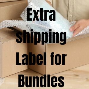 Extra shipping label for bundles over 5 pounds